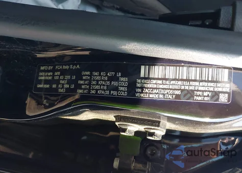 2016 Jeep Renegade Sport из США, поврежденный, VIN ZACCJAATXGPD51995